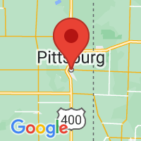 Map of Pittsburg, KS US
